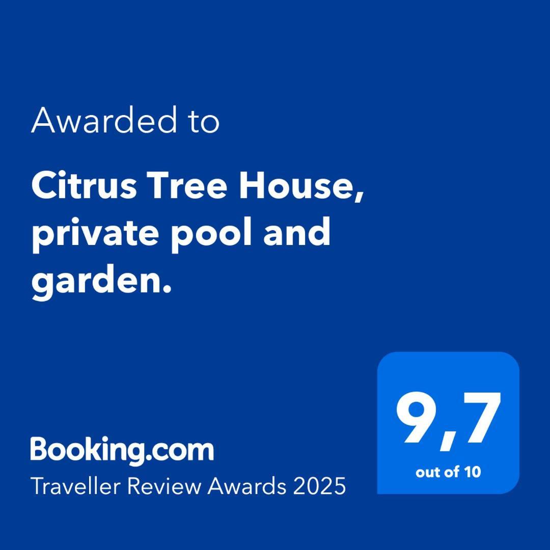 Citrus Tree House, Private Pool And Garden. Villa Angeja Exterior photo
